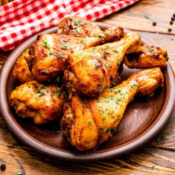 Pernas de frango no forno com limão