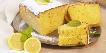 Bolo de canela e limão