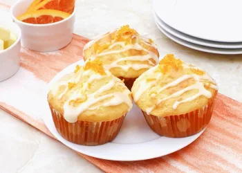 Queques de laranja e iogurte