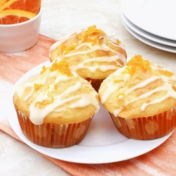 Queques de laranja e iogurte