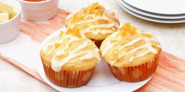 Queques de laranja e iogurte