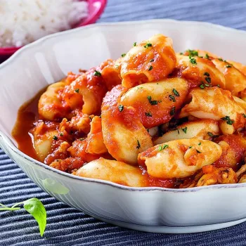 Lulas guisadas à portuguesa