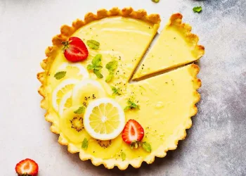 Tarte de coco e limão