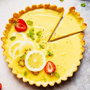Tarte de coco e limão