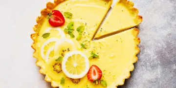 Tarte de coco e limão
