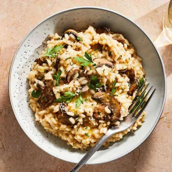 Risoto de cogumelos