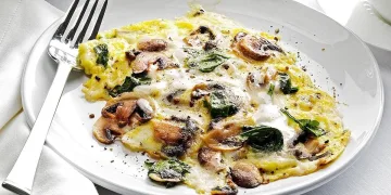 Ovos mexidos com cogumelos