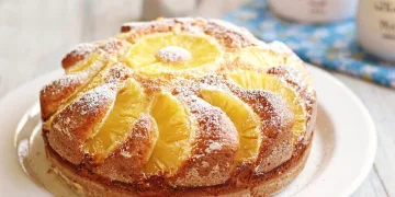 Bolo de ananás fofo