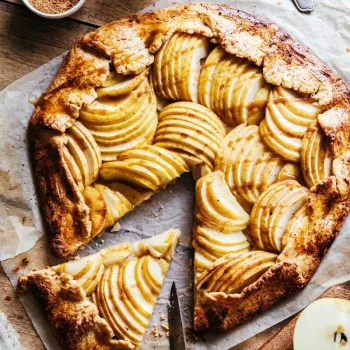 Tarte de maçã e coco