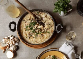 Açorda de cogumelos