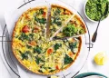 Quiche de salmão e espinafres
