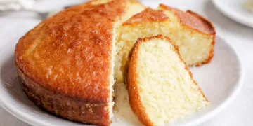 Bolo de coco e limão
