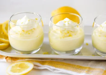 Mousse de limão com iogurte grego