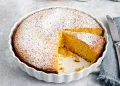 Bolo de coco e laranja