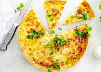 Quiche de atum e milho