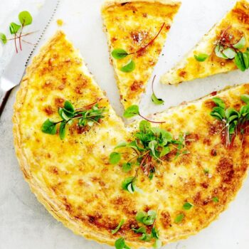 Quiche de atum e milho