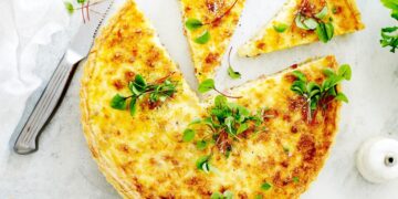 Quiche de atum e milho