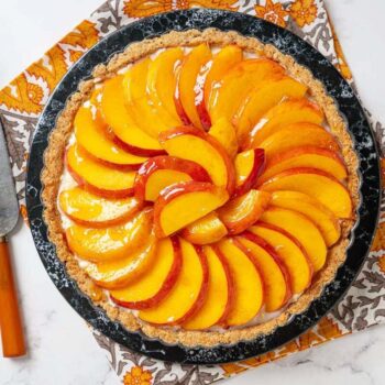 Tarte tatin de pêssego