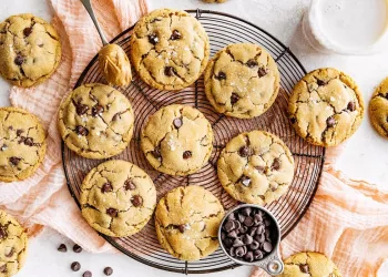 Biscoitos com pepitas de chocolate