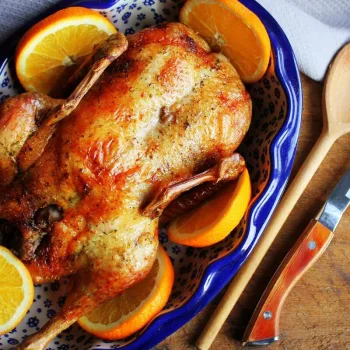 Pato com laranja