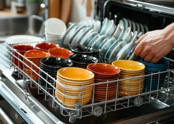 limpeza da máquina de lavar louça