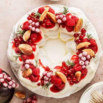 Pavlova de frutos vermelhos