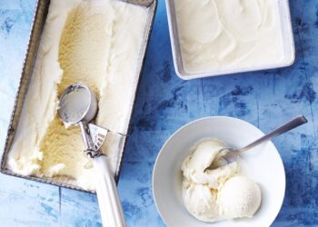 Gelado de nata caseiro