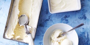 Gelado de nata caseiro