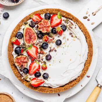 Tarte de coco e iogurte