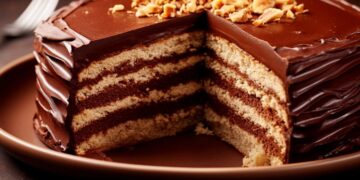 Bolo de bolacha com chocolate