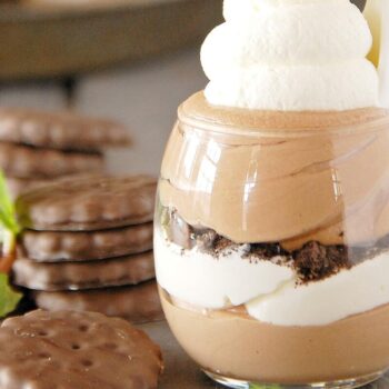 Mousse de café e bolacha