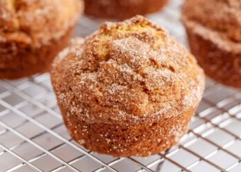 Queques de banana e canela