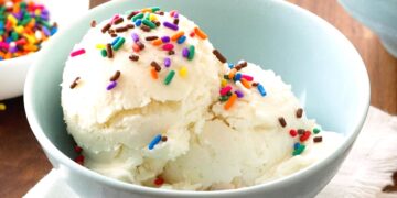 Gelado de iogurte grego