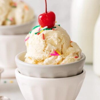 Gelado caseiro de mascarpone