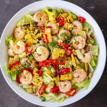 Salada de camarão
