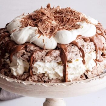 Pavlova de chocolate