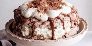 Pavlova de chocolate