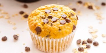 Queques de aveia e chocolate