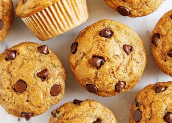 Queques de iogurte com pepitas de chocolate