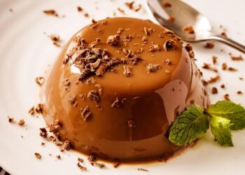 Panna Cotta de chocolate e menta