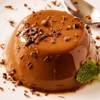 Panna Cotta de chocolate e menta