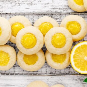 Bolachas de curd de limão