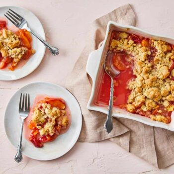 Crumble de pêssego