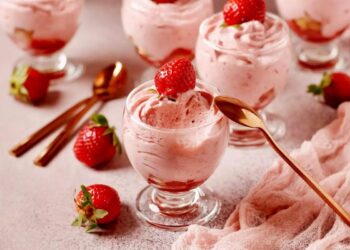 Mousse de frutos vermelhos