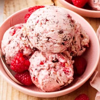 Gelado de framboesa