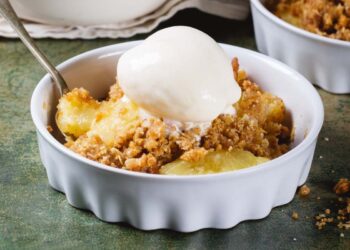 crumble de ananás
