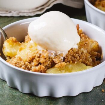 crumble de ananás