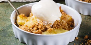 crumble de ananás