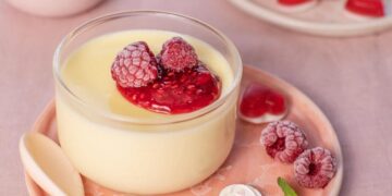 Mousse de limão e framboesa
