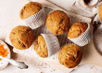 Muffins de cenoura e laranja